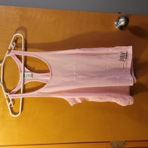 VS Pink Pink Side Lace Tank Top
